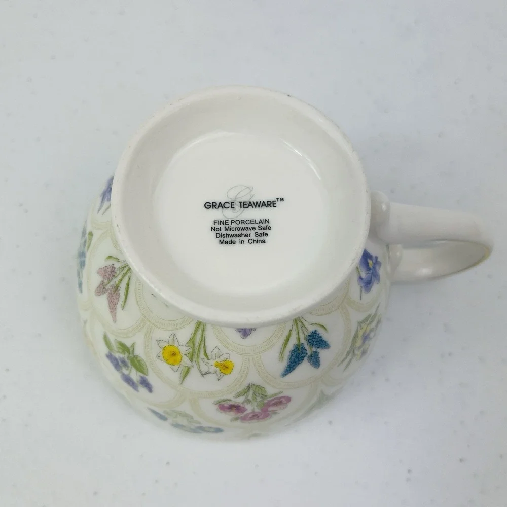 Grace Teaware Spring‎ Garden Fine Porcelain China Tea Cup Or Coffee Mug